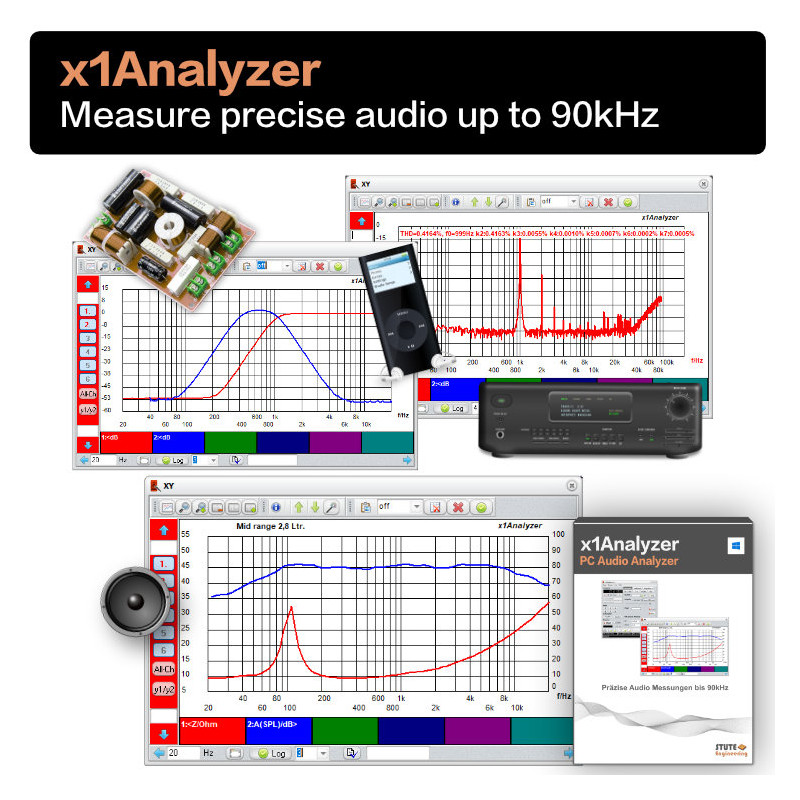 x1Analyzer - Precise audio measurement up to 90kHz with standard audio interfaces