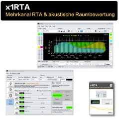 x1RTA - Multikanal RTA & Akustische Raumanalyse & SPL Data Logger